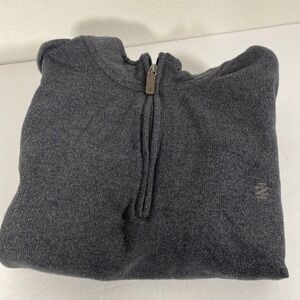 IZOD 4XB Mens 1/4 Zip‎ Neck Gray L/S Big Tall W1
